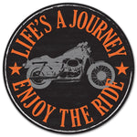 12" - Metal Motorcycle Metal Circle Sign