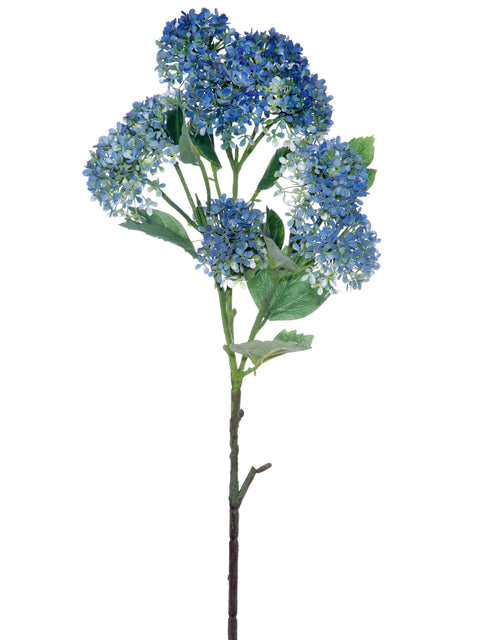 Plastic Snowball Hydrangea Branch