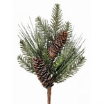 14" FROSTED LNG NDL PINE/HEMLOCK/CONE PICK"