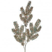 30" Circle Sequin Glitter Spruce Pick - Champagne