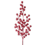 28" GLITTER BALL BERRY SPRAY - Choose from 3 Colors
