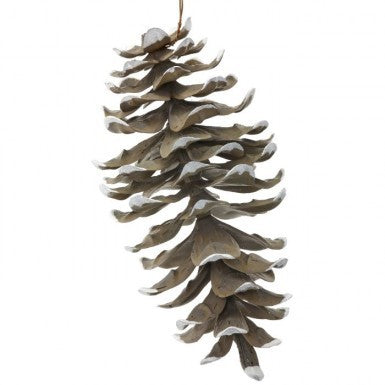 8" Sequoia Pine Cone With Painted Tips - Plastic