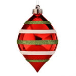 6" Spindle Glittered Ornament
