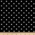 Outdoor Pillow-Black with mini white dots