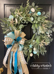 Mixed Seagrass & Shells Round Wreath