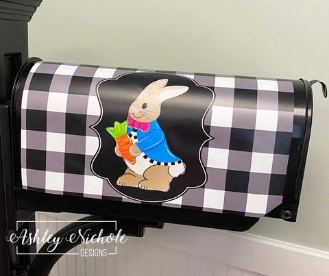 Peter Rabbit & Egg - Magnetic Vinyl Mailbox Cover