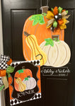 Pumpkins and Gourd Pumpkin Door Hanger