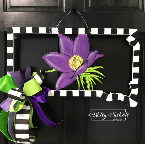 South Dakota State Flower Door Hanger