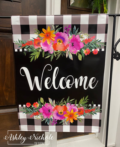 Spring Bouquet "Welcome"  - Vinyl Garden Flag