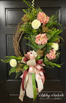 Spring Romance Oval Wreath