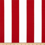 Outdoor Pillow-Cabana Stripe Red and White