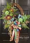 Succulent Abundance Wreath