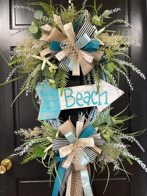 This way to the BEACH Wreath