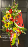 Watermelon Wreath Yellow and Red