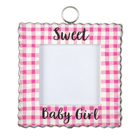 Mini Baby Girl Photo Frame Charm