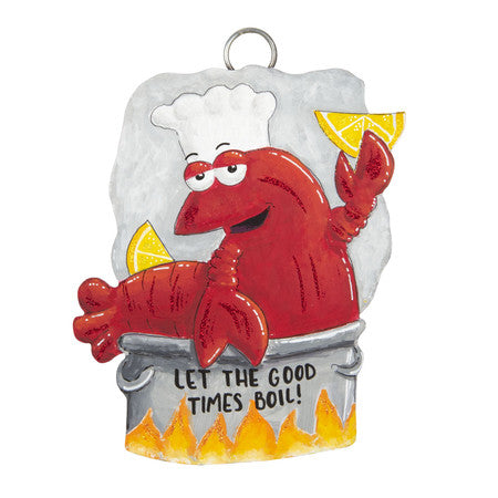 Mini Crawfish Charm - "Let the Good Times Boil"