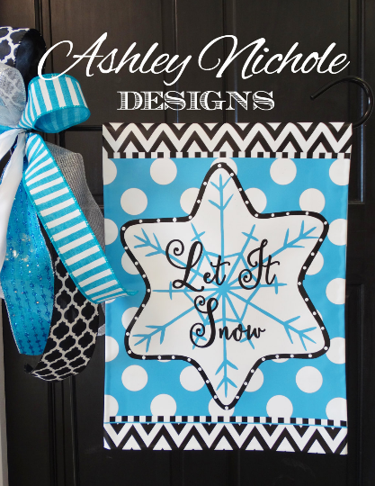 Snowflake - Vinyl Garden Flag – AshleyNichole Designs