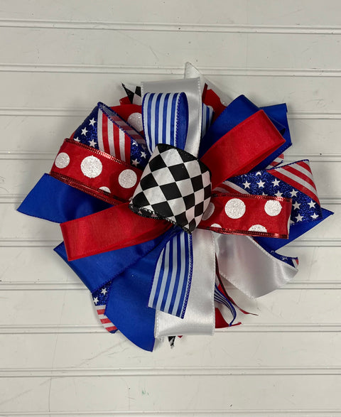 Patriotic-Bow-Large Puff