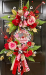 "Happy Valentines Day" Sign Wreath