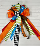 Fall Colorful Bow-Large Streamer