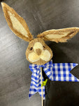 Peter Rabbit Head w/Blue Bow Pick