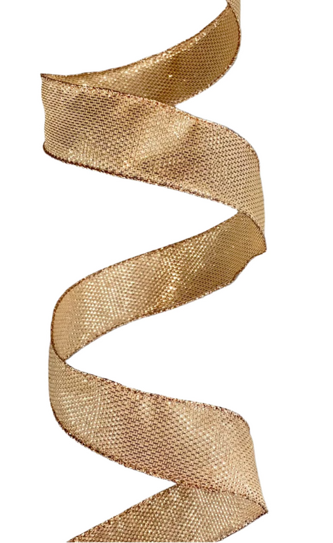 Metallic Copper Wired Ribbon - 1.5" x 50yds