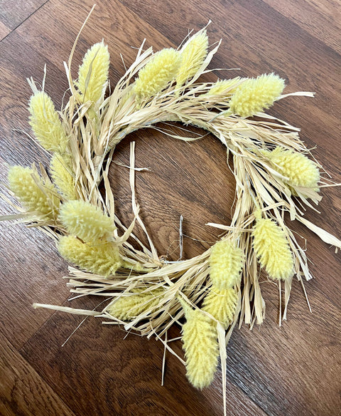 Heather Wheat Grass Candle Ring or Wreath