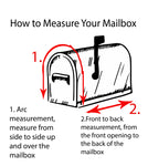Buffalo Check Initial (Black/Tan)  Mailbox Cover