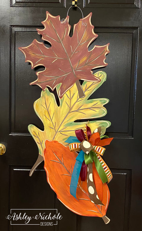 ** Falling Leaves (OVERSIZED) Fall Door Hanger